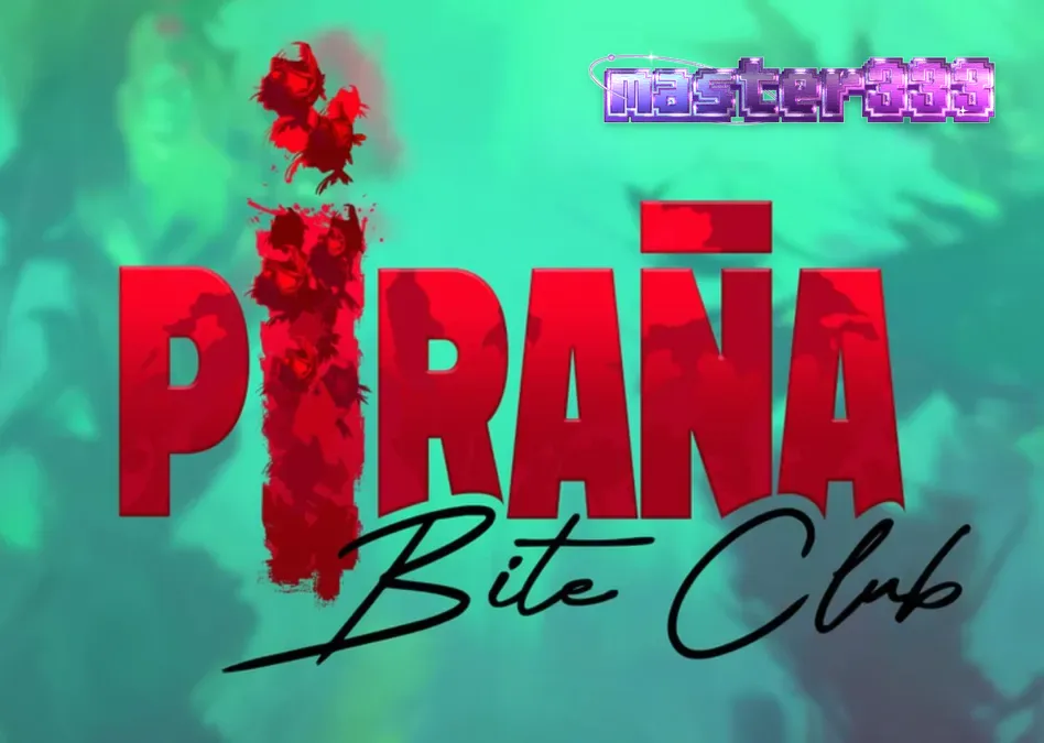 Pemandangan visual slot Piranha Bite Club dengan estetika retro pin-up dan elemen bawah laut yang dramatis.